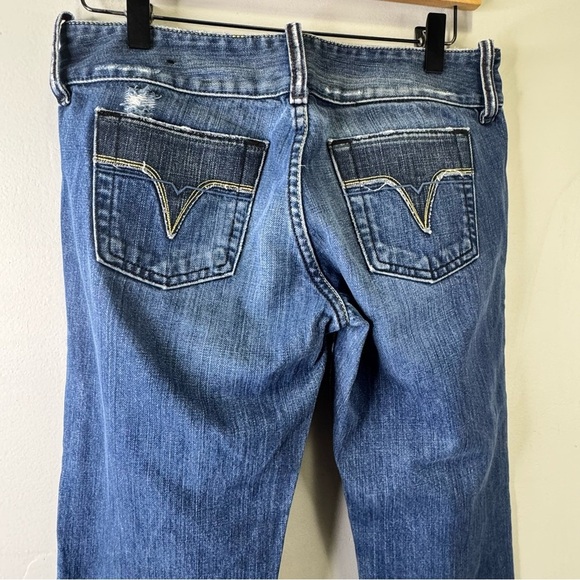 Diesel Bootcut Jeans Size 29 Medium Wash Distressed 100% Cotton - Picture 8 of 14